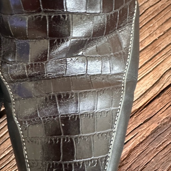 Brighton 🖤 Tiana Leather Slip On Mules - Womens 10M - Picture 3 of 6